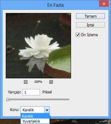 Photoshop Kareliği veya yuvarlaklığı koruma