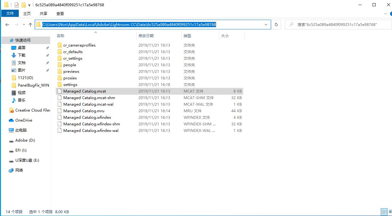 Windows 上 MCAT 文件位置 