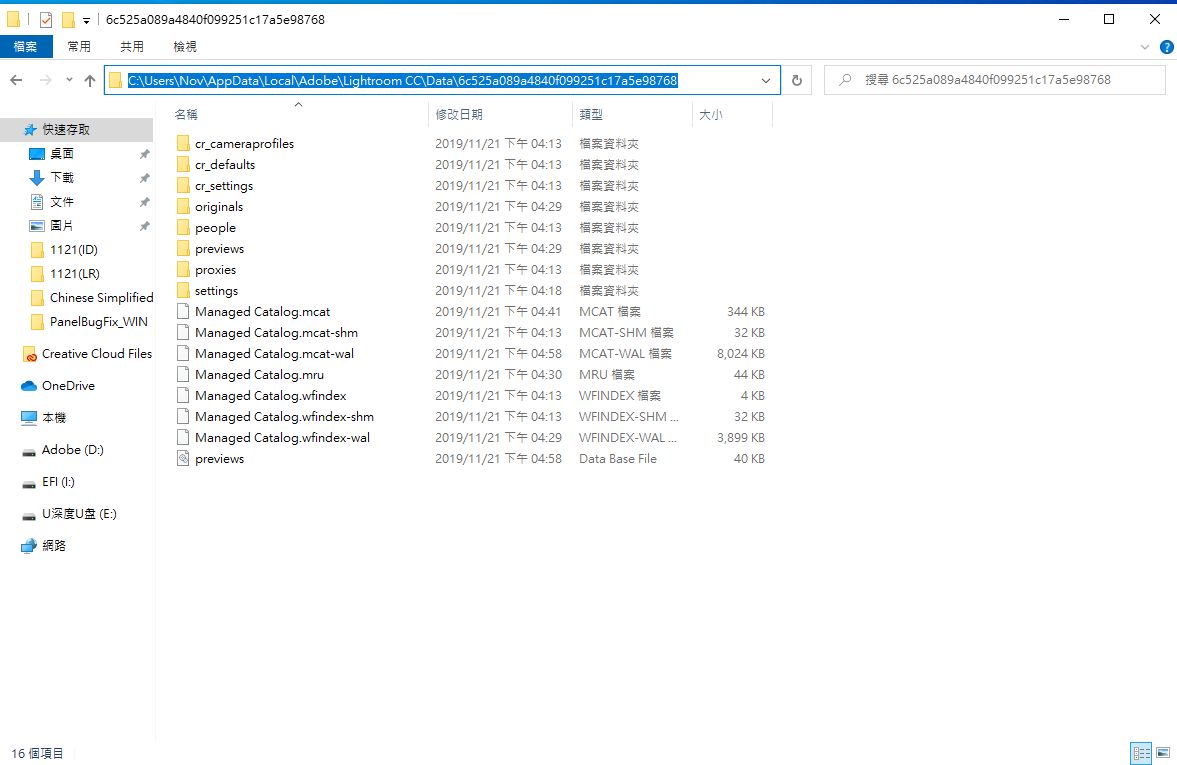Windows 系統的 MCAT 檔案位置 