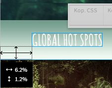 Naměřené hodnoty v procentech
