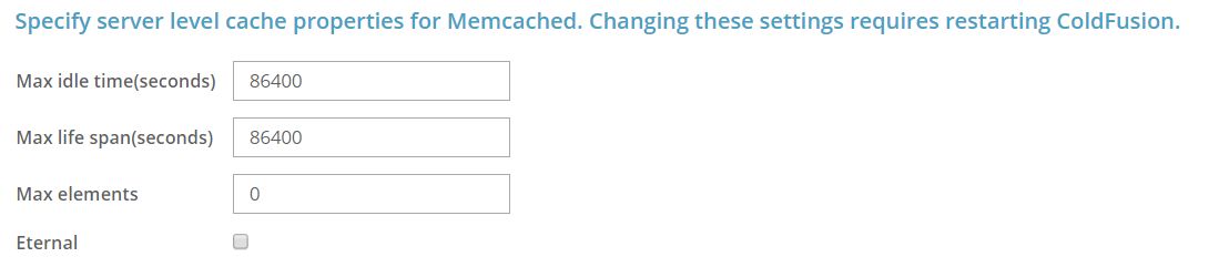 Memcached の設定