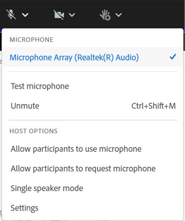 Microphone states
