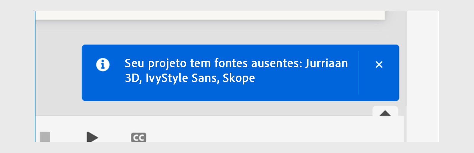Fontes ausentes