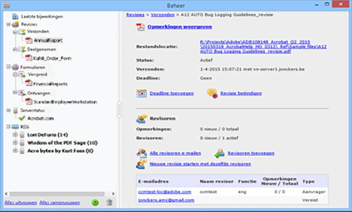 Overzicht van Beheer