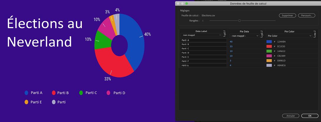 Types et libellés de données dans Premiere Pro