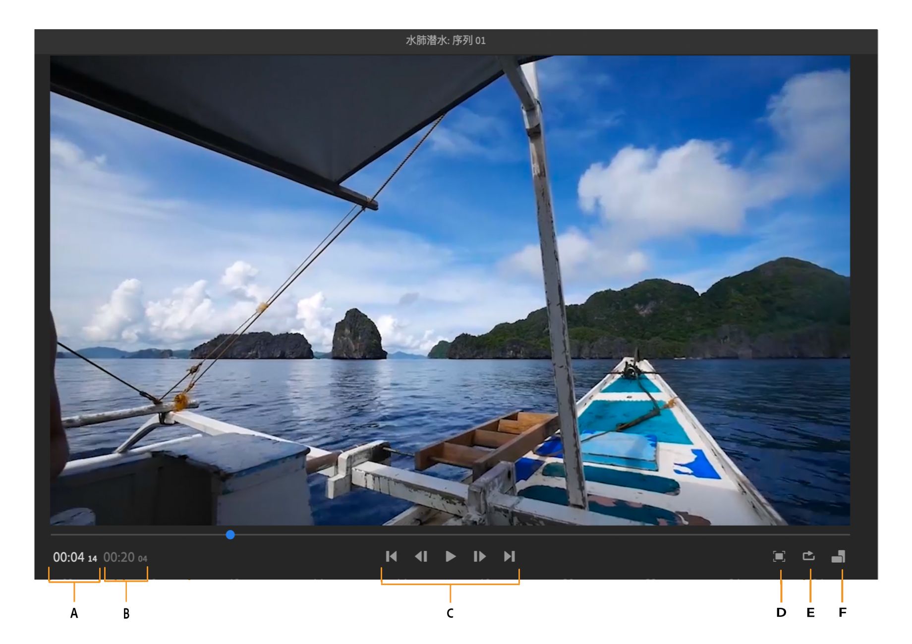 预览监视器控件