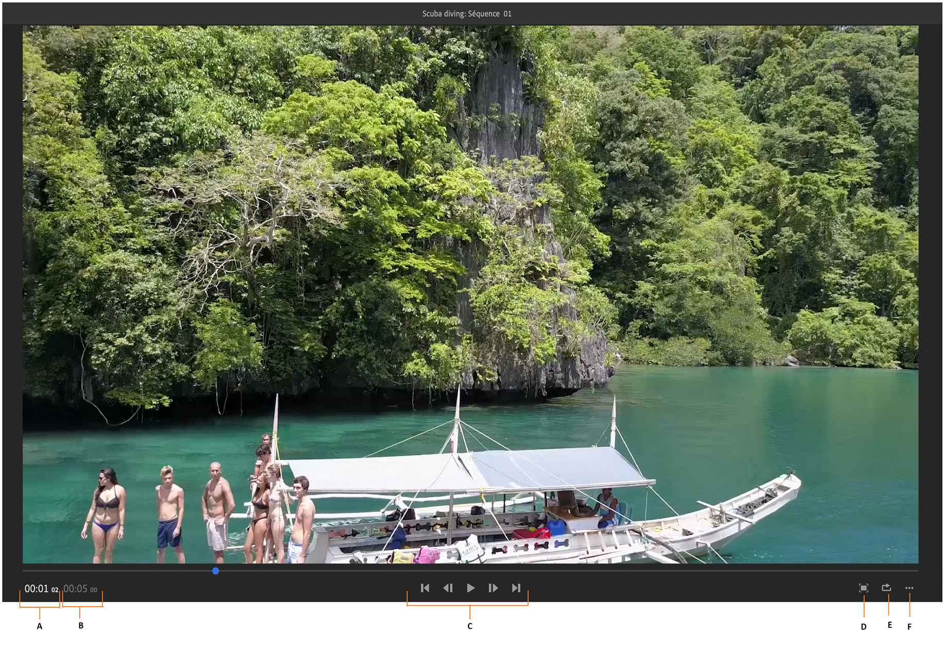 Commandes du moniteur d’aperçu