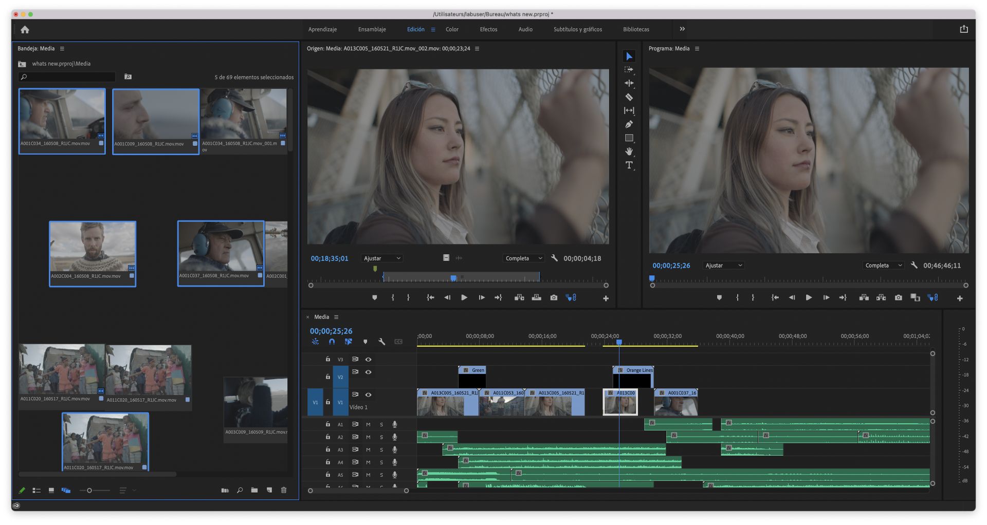 Definición de las vistas de la cámara para utilizarlas como miniatura multicámara