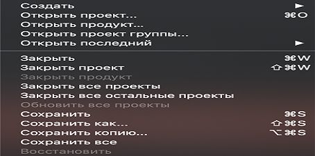 Просмотр нескольких открытых проектов