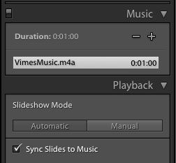 Automatyczna synchronizacja slajdów ze ścieżką muzyczną w programie Lightroom