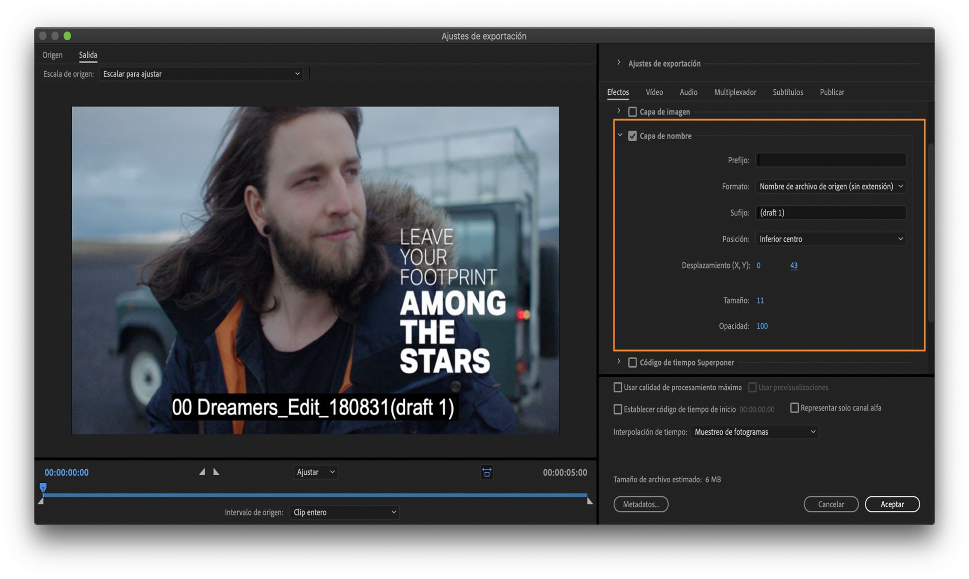 Superposición de nombre