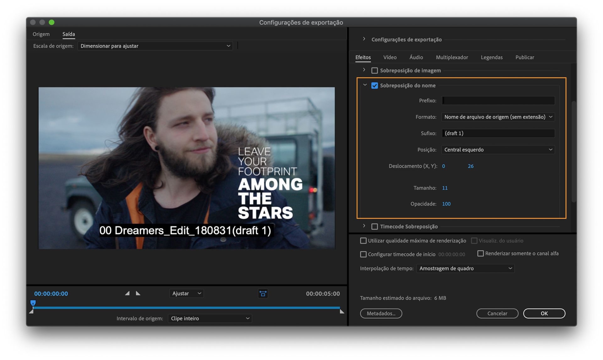 Sobreposição de nome