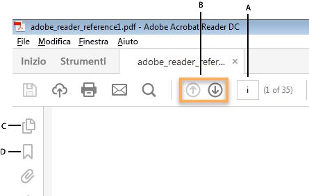 Naviga rapidamente utilizzando queste opzioni