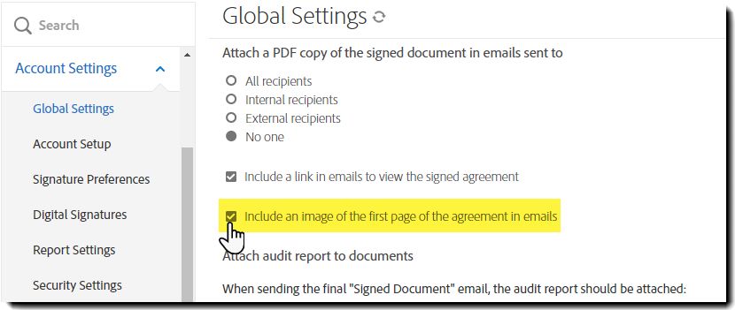 Navegue até a configuração