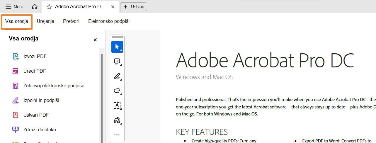 Plošča z vsemi orodji