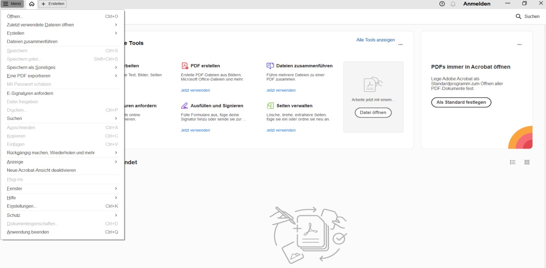 Neue Acrobat-Version deaktivieren