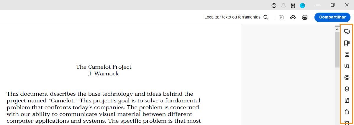 Painel de navegação