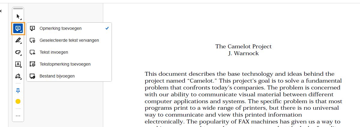 Tools voor opmerkingen
