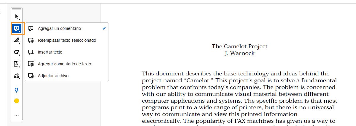 Herramientas de comentarios