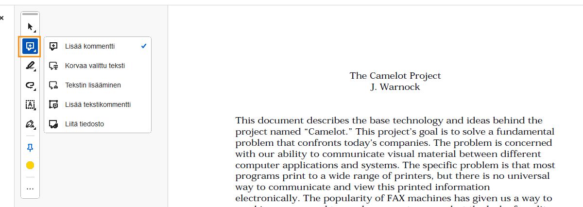 Kommentointityökalut
