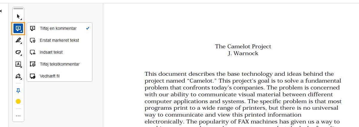 Kommenteringsværktøjer