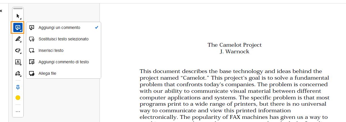 Strumenti per commenti