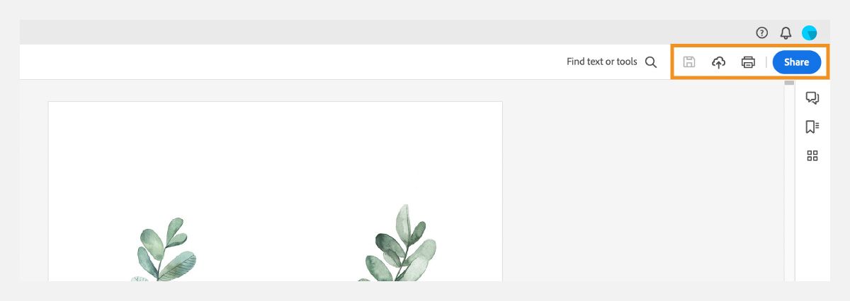 الشريط العلوي
