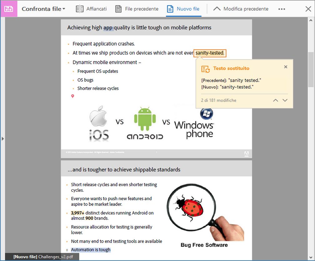 Vista a pagina singola