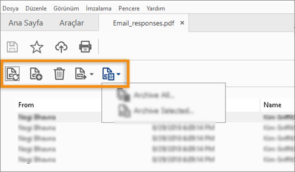 Form Yanıt Dosyasındaki ve Adobe Portfolio'daki yeni menü seçenekleri