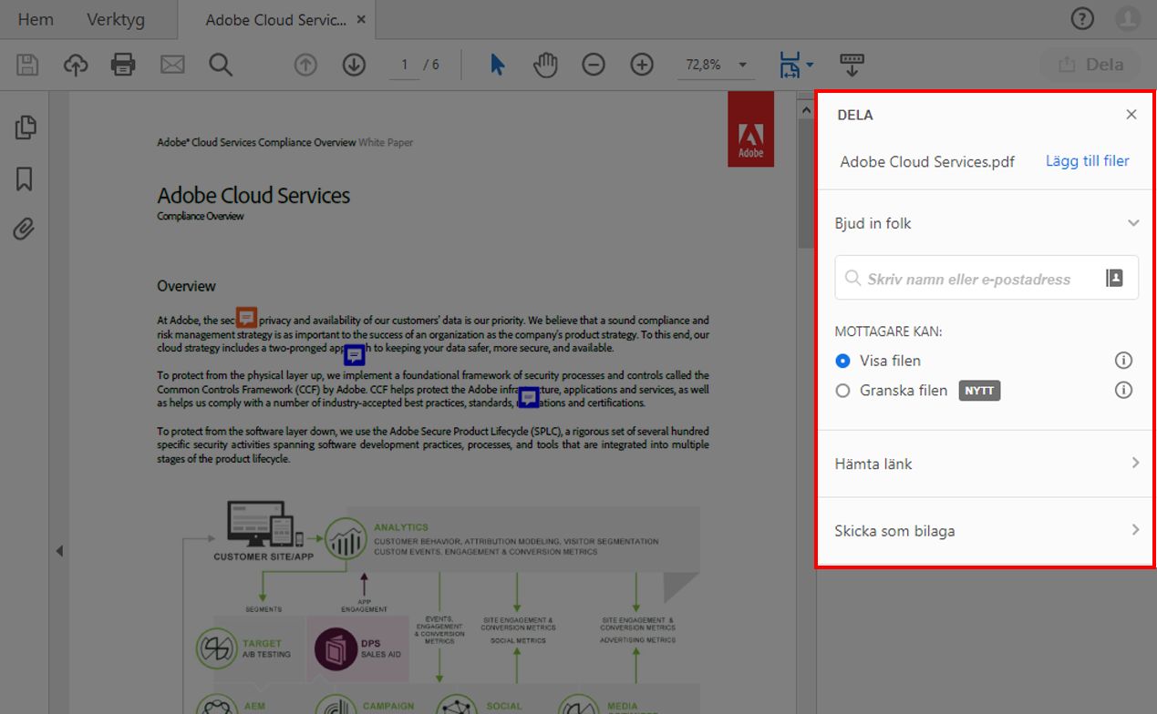 En ny enhetlig delningsupplevelse