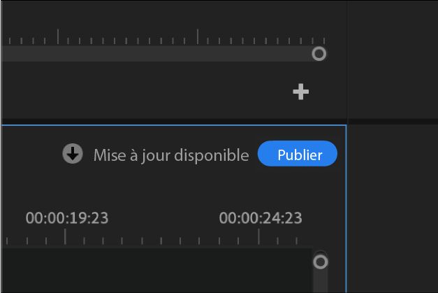 Mettre à jour la notification disponible indiquant que le collaborateur a publié la séquence