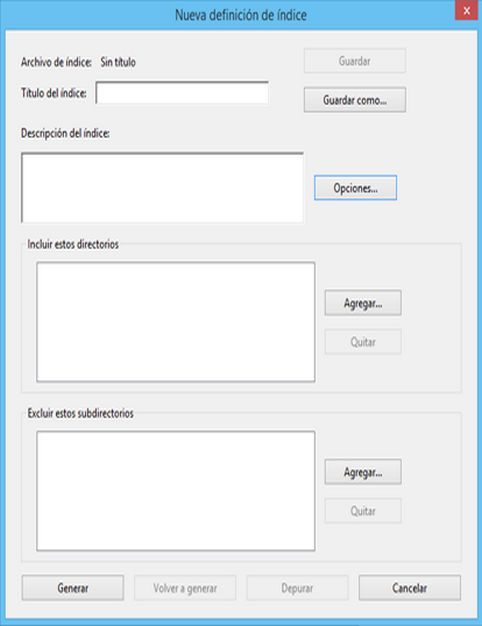 Nuevas definiciones de índice en Acrobat