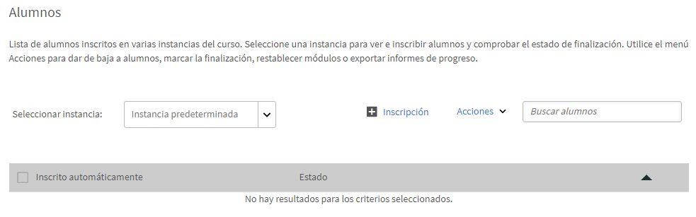 Ningún alumno se ha inscrito