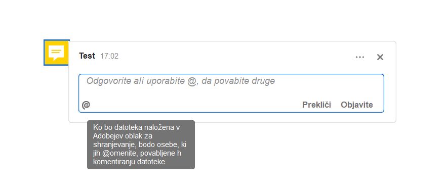 Poziv za datoteke, ki niso v skupni rabi, ali lokalne datoteke