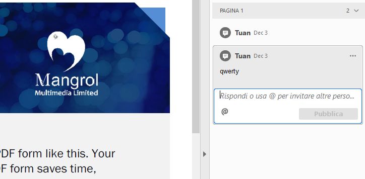Suggerimento per file non condivisi o file locali