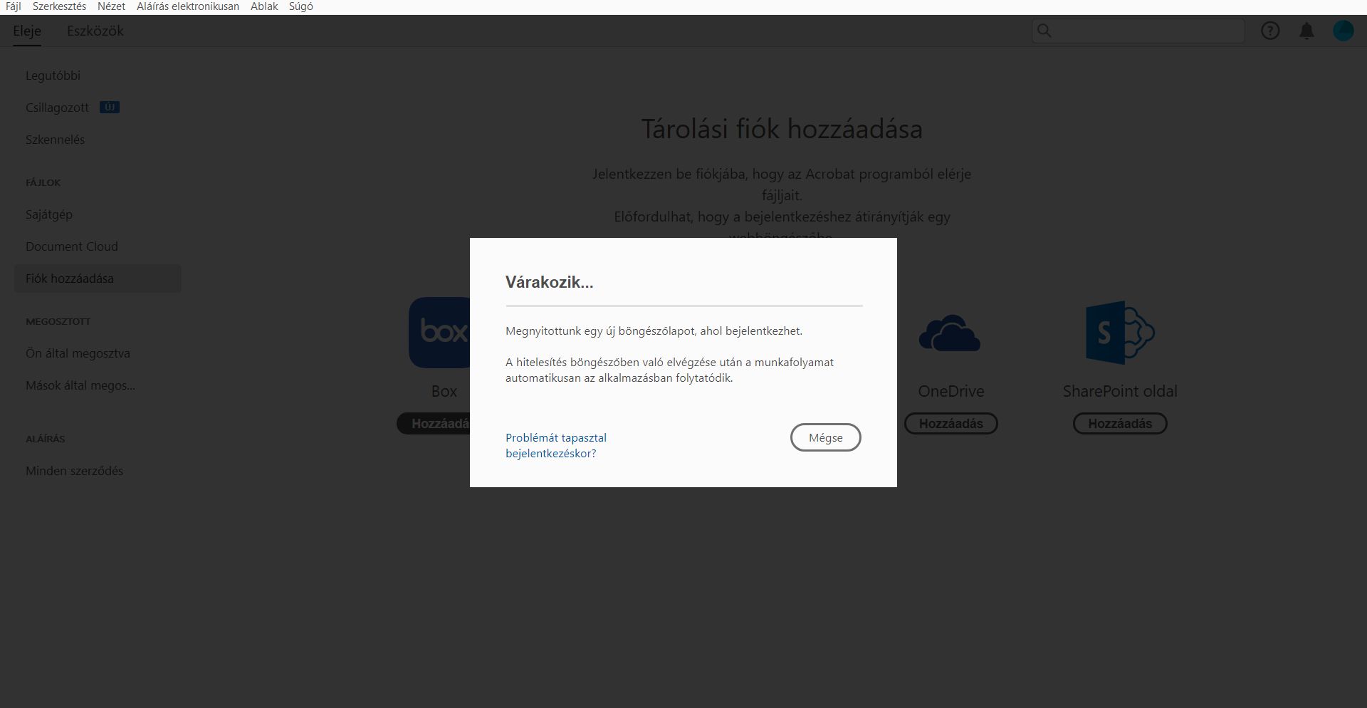 Útmutató a bejelentkezési folyamathoz