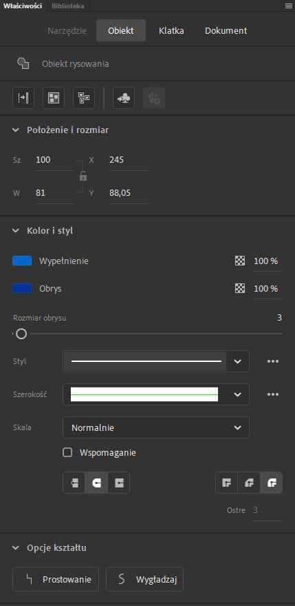 Inspektor Właściwości obiektu
