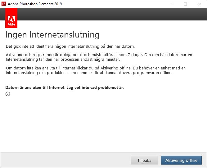 Aktivering offline