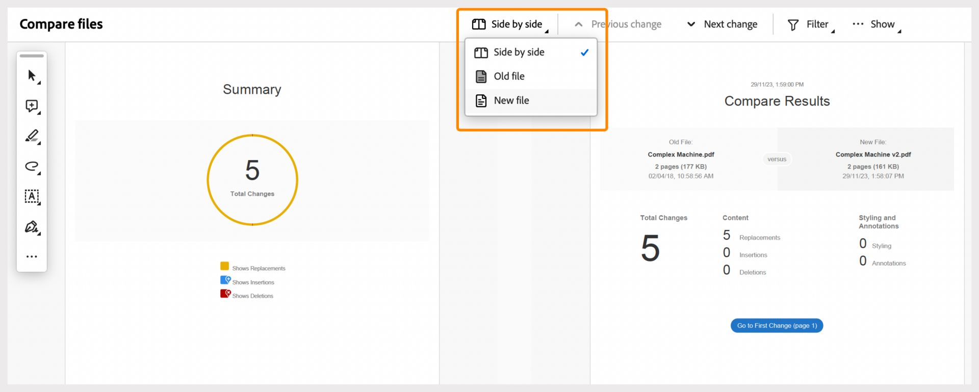 תצוגה Single Page