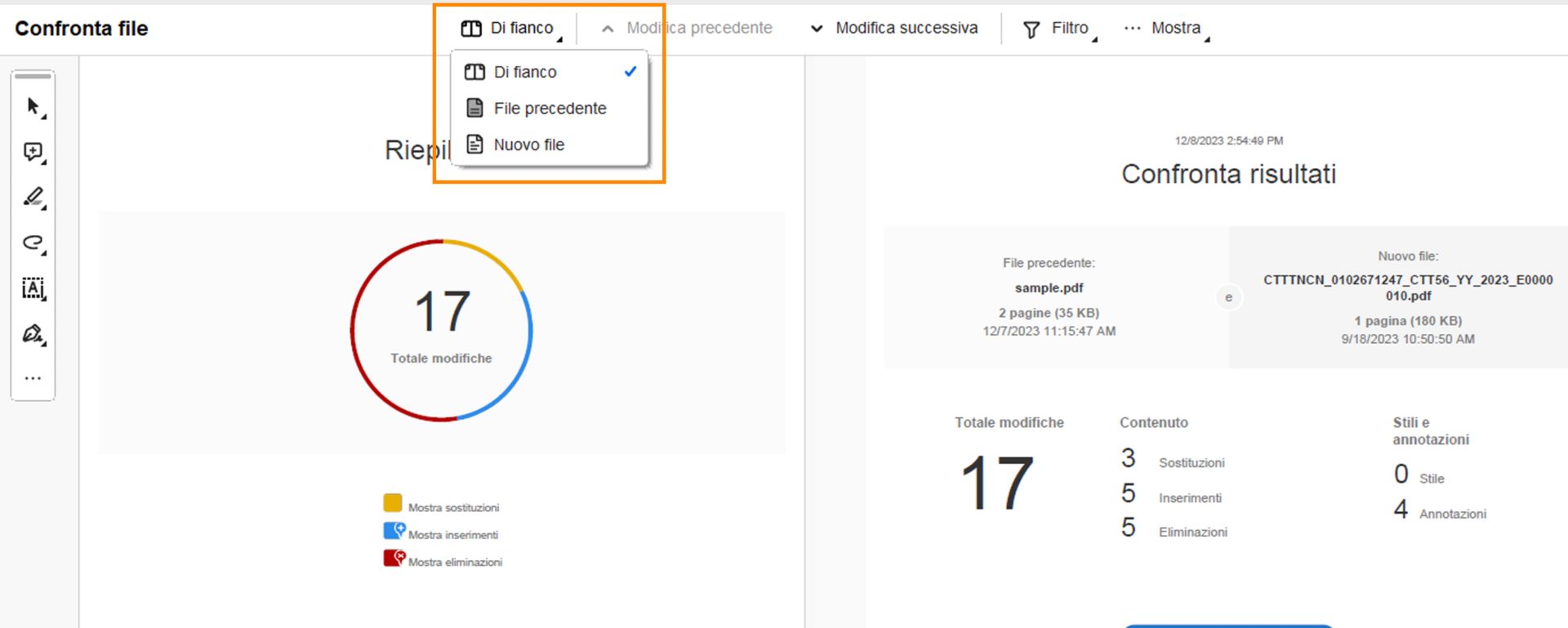 Vista a pagina singola