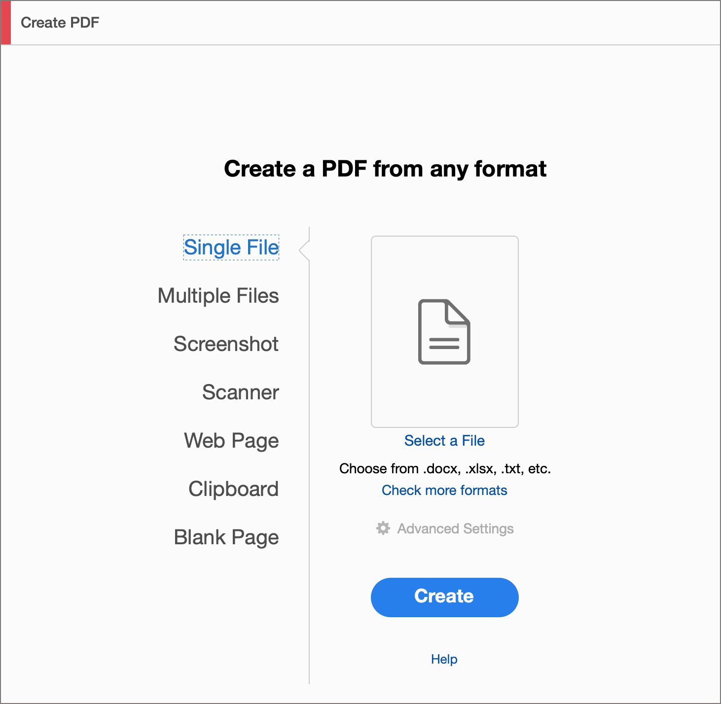 إنشاء عرض PDF قديم