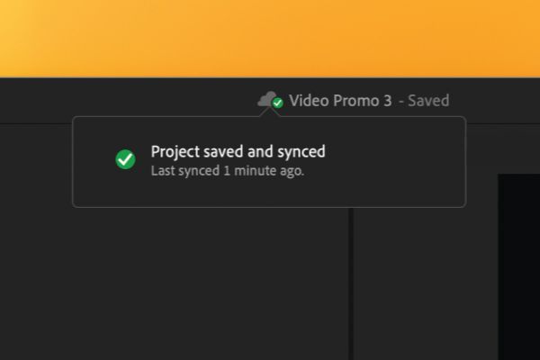 Icono de estado de sincronización con la marca de verificación verde