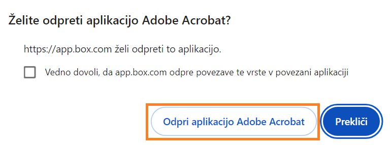 Odprite program Acrobat ali Acrobat Reader 