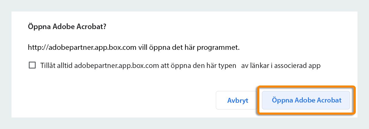 Öppna Acrobat eller Acrobat Reader 