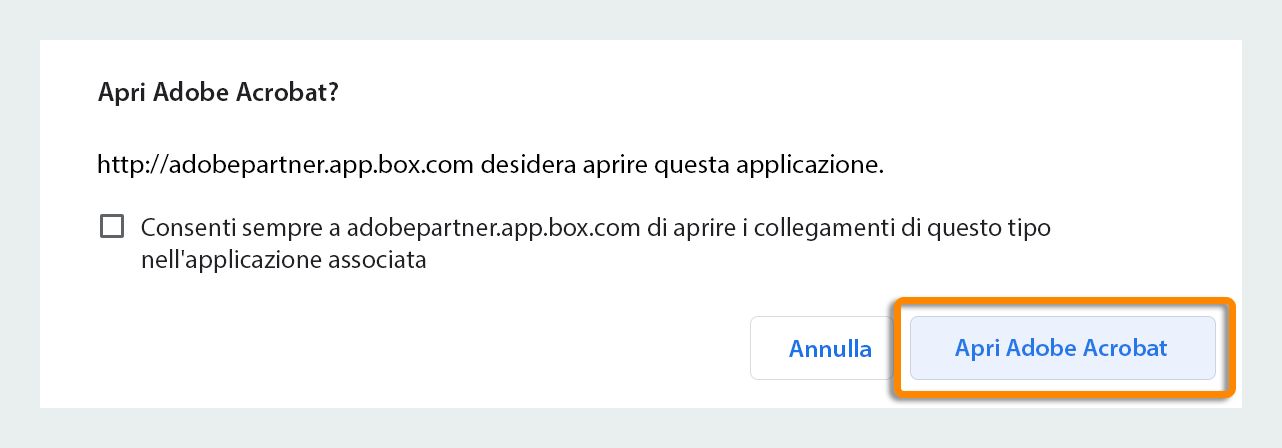 Aprire Acrobat o Acrobat Reader 