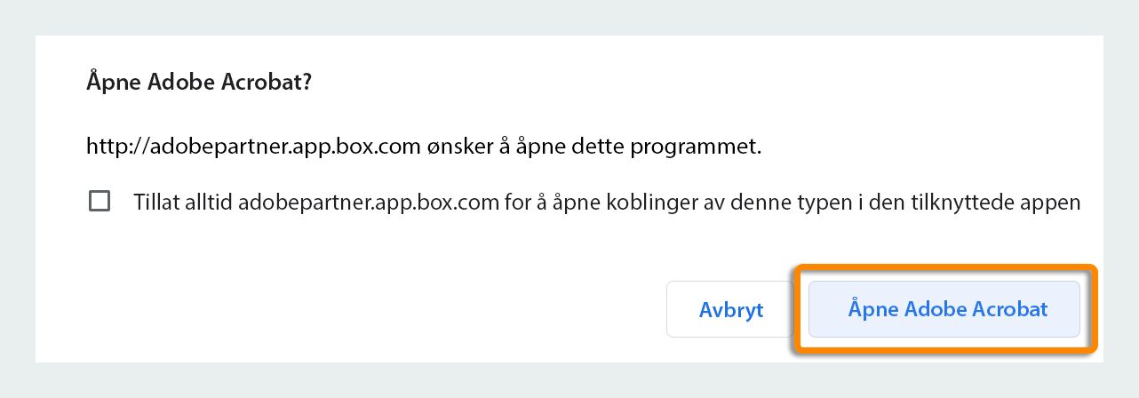 Åpne Acrobat eller Acrobat Reader 