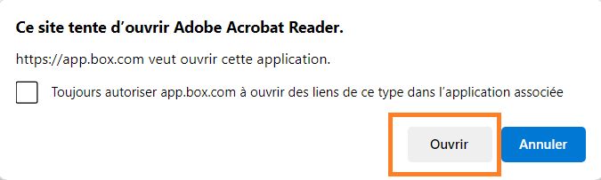 Ouverture d’Acrobat ou Acrobat Reader