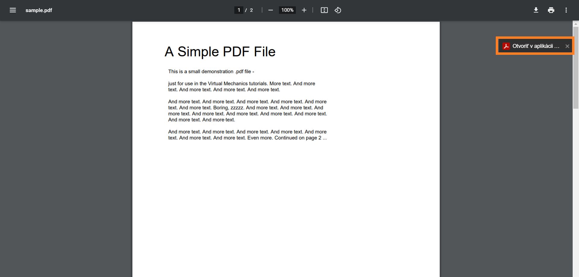 Otvoriť PDF v aplikácii Acrobat