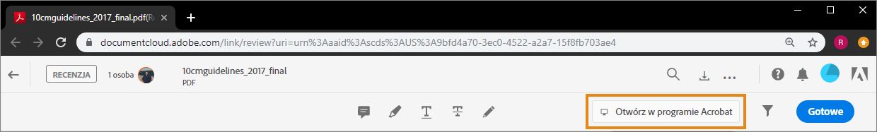 Recenzowanie w aplikacji komputerowej