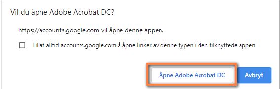 Åpne i Acrobat